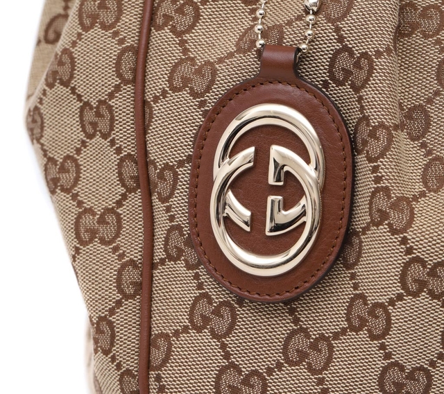 Imagem do Bolsa Gucci Sukey Marrom/Bege