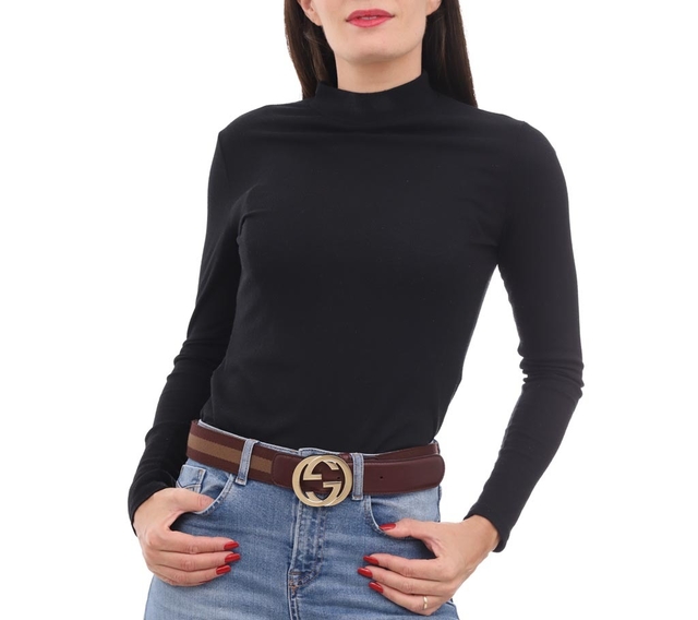 Cinto Gucci Web Interlocking GG Buckle Tam 85 - comprar online