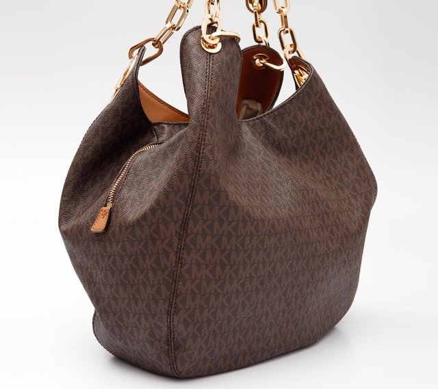 Bolsa Michael Kors Shoulder Monograma Jet Set Ébano - loja online