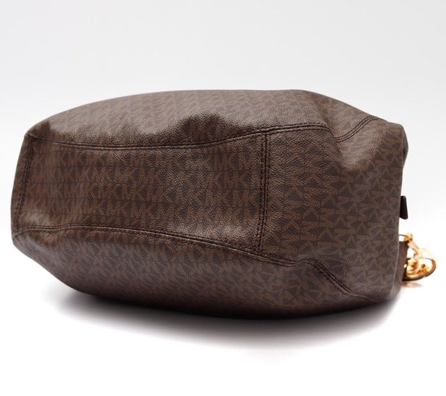 Bolsa Michael Kors Shoulder Monograma Jet Set Ébano - comprar online