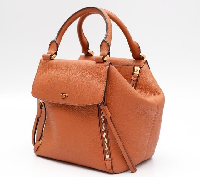 Bolsa Tory Burch Half Mood Satchel Caramelo - loja online