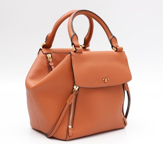 Bolsa Tory Burch Half Mood Satchel Caramelo na internet