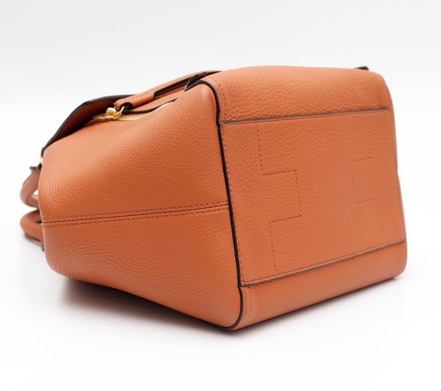 Bolsa Tory Burch Half Mood Satchel Caramelo