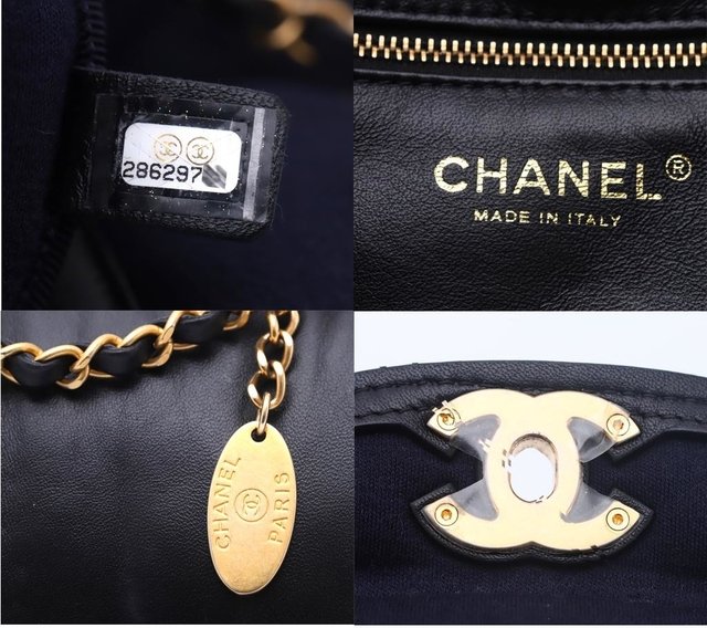 Bolsa Chanel Original Black Puffy Lambskin Flap - comprar online