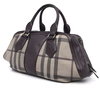 Mala Burberry Smoked Check Coated Canvas Shoulder