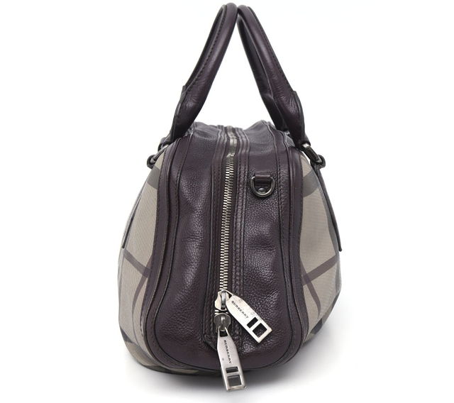 Imagem do Mala Burberry Smoked Check Coated Canvas Shoulder