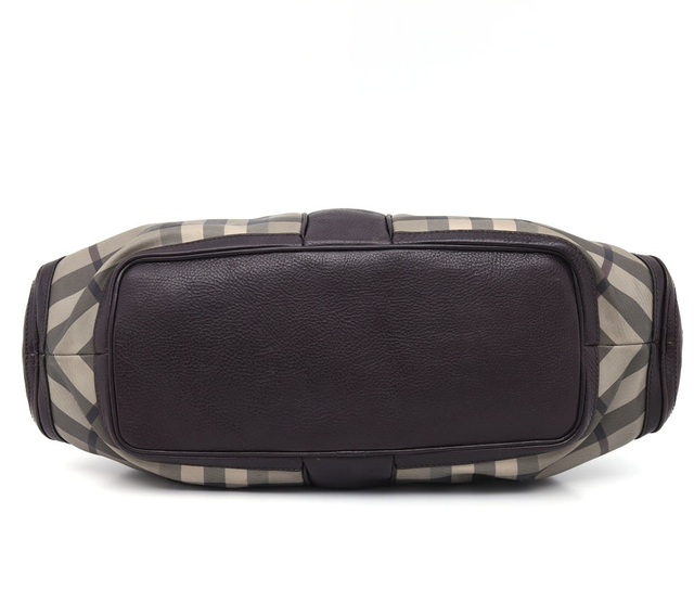 Mala Burberry Smoked Check Coated Canvas Shoulder na internet