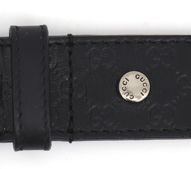 Imagem do Cinto Gucci Microguccissima Preto 110