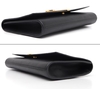 Clutch Yves Saint Laurent Black Leather Ligne Y - comprar online