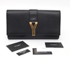 Clutch Yves Saint Laurent Black Leather Ligne Y