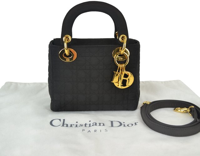 Bolsa Christian Dior Cannage Nylon Micro Lady Dior