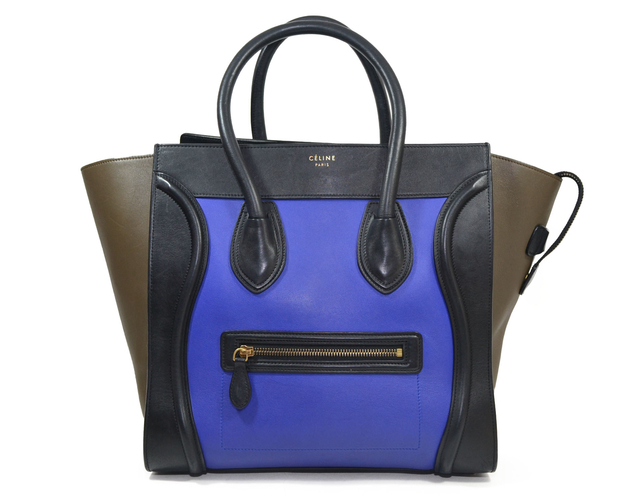 Céline Luggage Multicolor Mini Couro Liso - comprar online