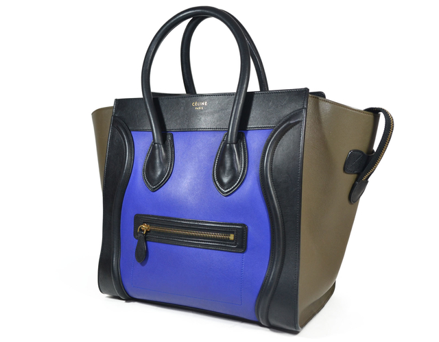 Céline Luggage Multicolor Mini Couro Liso - loja online