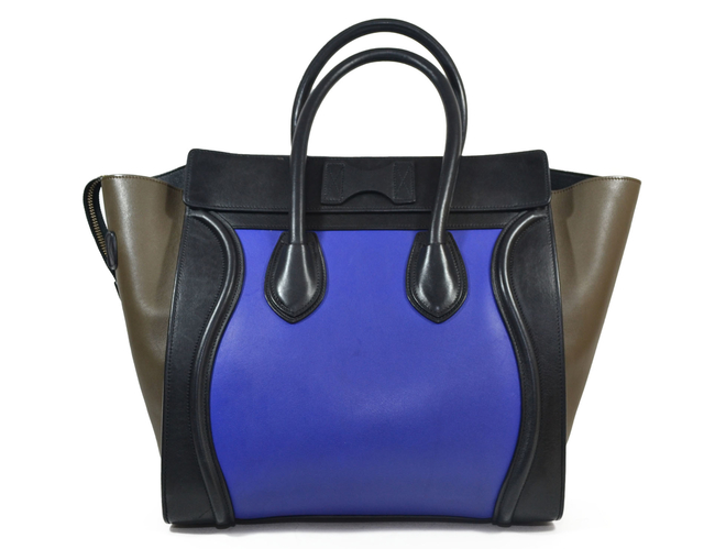 Céline Luggage Multicolor Mini Couro Liso na internet