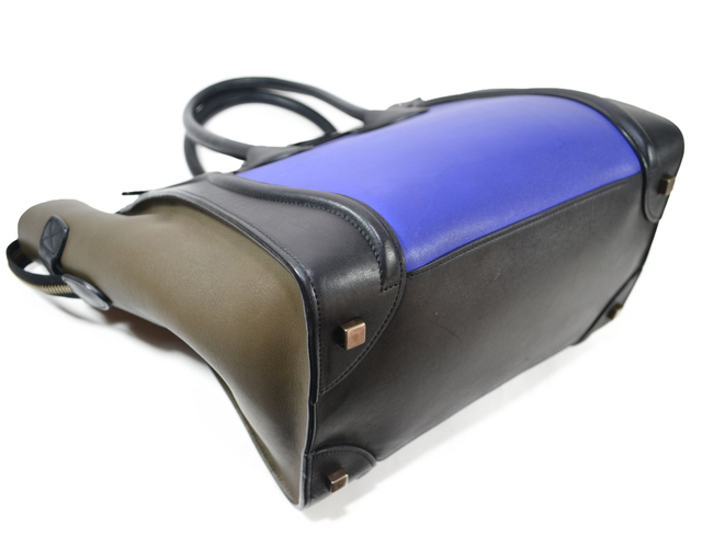 Céline Luggage Multicolor Mini Couro Liso