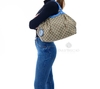 Bolsa Gucci Beige/Azure GG Canvas Medium Sukey Tote - comprar online