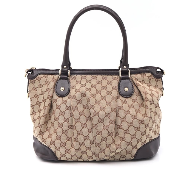 Imagem do Bolsa Gucci Sukey Canvas Ébano/Bege