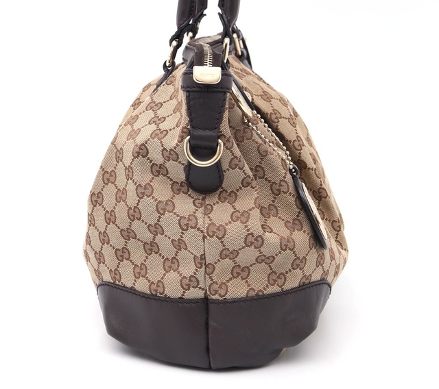 Bolsa Gucci Sukey Canvas Ébano/Bege