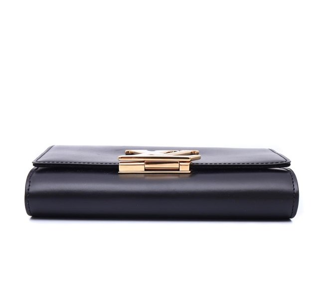 Bolsa Louis Vuitton Louise Black Calfskin Chain - Paris Brechó - Artigos de Luxo Seminovos