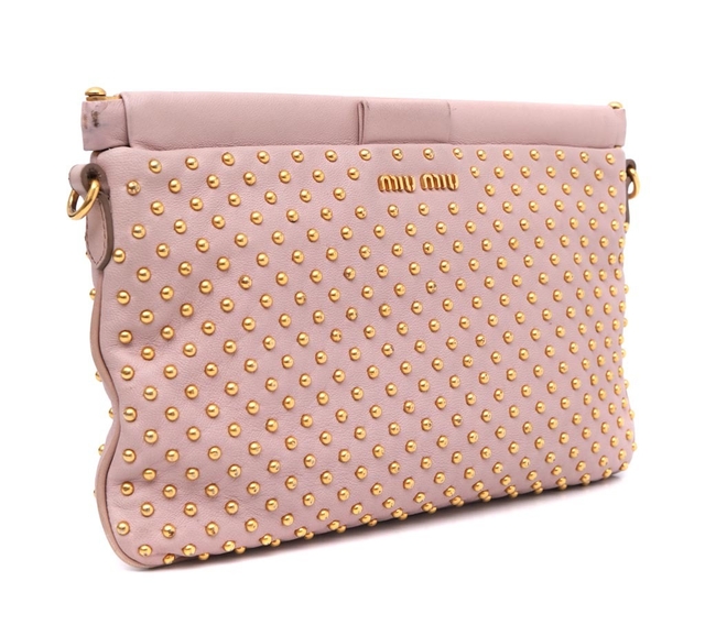 Bolsa Miu Miu Spikes Pink Crossbody na internet