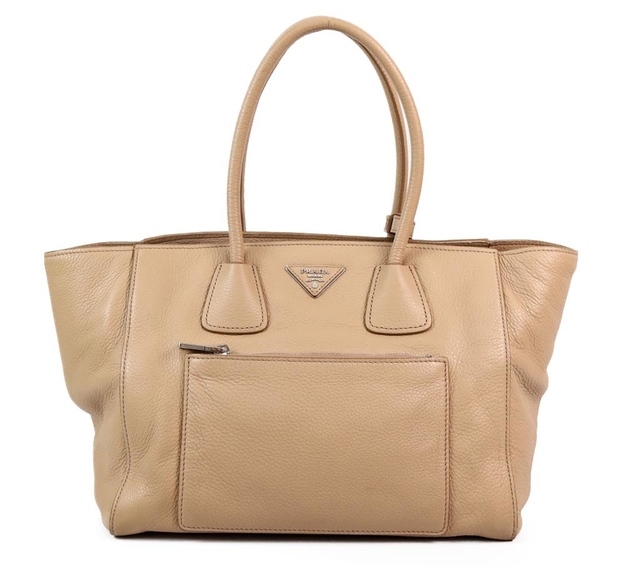 Bolsa Prada Vitello Phenix Shopping Tote Nude