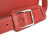 Bolsa Hermès Jypsière 34cm Bicolor Rouge Casaque / Rose Jaipur Couro Clemence