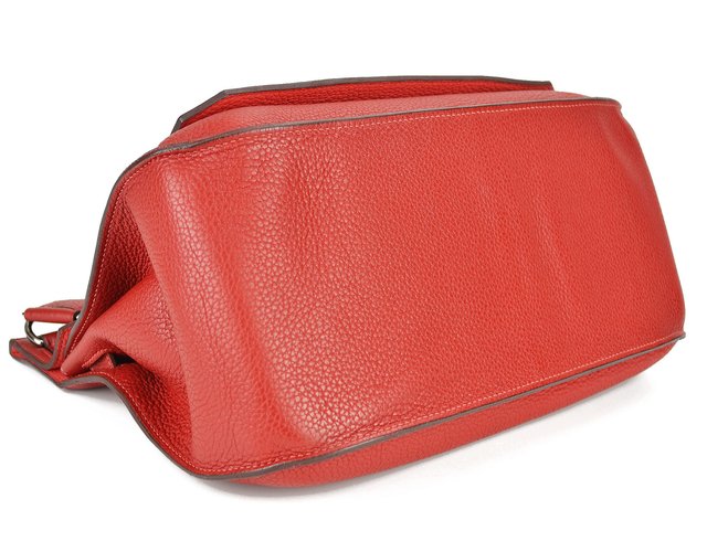Bolsa Hermès Jypsière 34cm Bicolor Rouge Casaque / Rose Jaipur Couro Clemence - comprar online