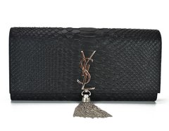 Bolsa Clutch YSL Cassandre Tassel em Couro