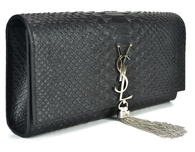 Bolsa Clutch YSL Cassandre Tassel em Couro - comprar online