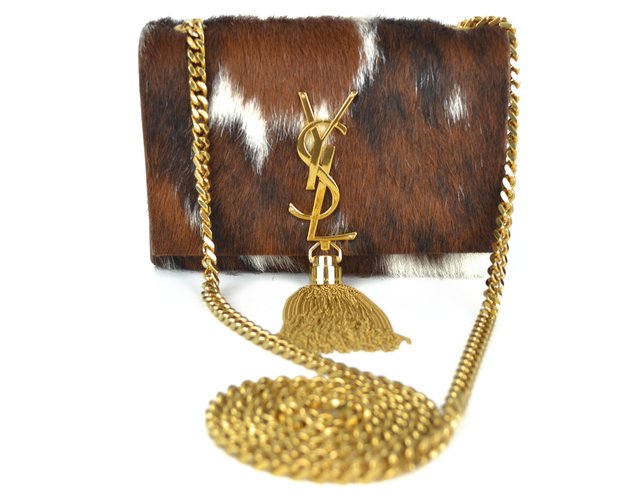Bolsa YSL Monogram Calf Pony Hair