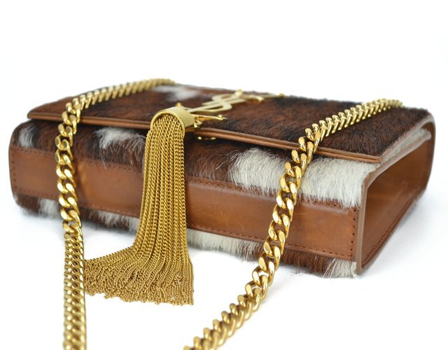 Bolsa YSL Monogram Calf Pony Hair