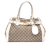 Gucci Beige/White GG Canvas Running Tote