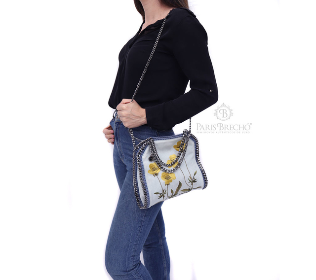 Bolsa Stella Mccartney Mini Falabella Flores Jeans - comprar online