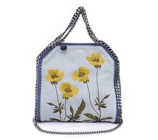 Bolsa Stella Mccartney Mini Falabella Flores Jeans