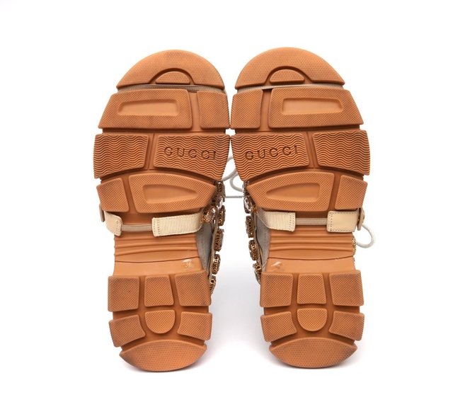 Tênis Original GUCCI Crystals Flashtrek 38 EUR - loja online