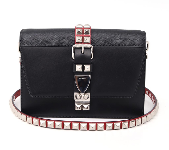Bolsa Prada Elektra Preta e Vermelha