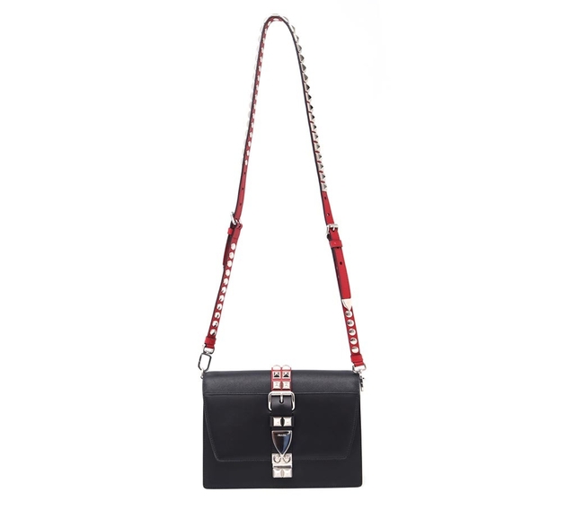 Bolsa Prada Elektra Preta e Vermelha - Paris Brechó - Artigos de Luxo Seminovos