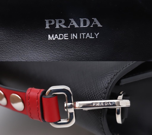 Bolsa Prada Elektra Preta e Vermelha
