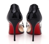 Sapato Christian Louboutin Preto e translúcido