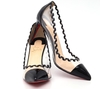 Sapato Christian Louboutin Preto e translúcido - comprar online