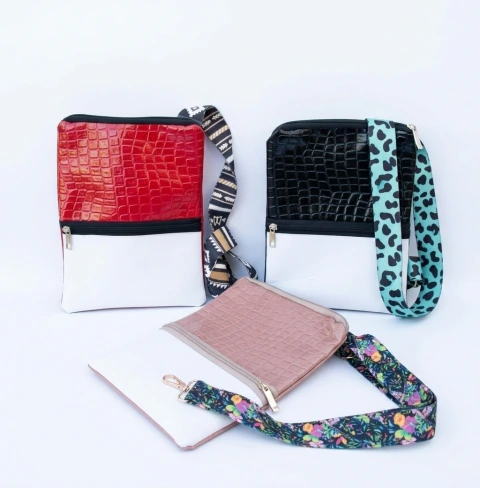 BANDOLERA DE PU IMPORTADO con área sublimable de simil neoprene