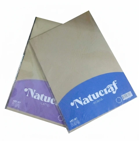 PAPEL NATUCRAFT AUTOADHESIVO: LATTE Y MOKKA