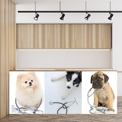 Painel Adesivo Pet Shop Veterinário Cachorro Gato - 0001pdt na internet
