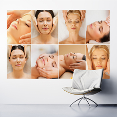 Adesivo de Parede Spa Estética Massagem Salão de Beleza Painel Sala - 0011pad - Allodi