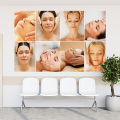 Adesivo de Parede Spa Estética Massagem Salão de Beleza Painel Sala - 0011pad - loja online