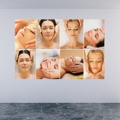 Adesivo de Parede Spa Estética Massagem Salão de Beleza Painel Sala - 0011pad