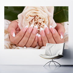 Adesivo de Parede Salão de Beleza Manicure Pedicure Unhas Mãos Painel Sala - 0012pad - Allodi