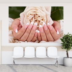 Adesivo de Parede Salão de Beleza Manicure Pedicure Unhas Mãos Painel Sala - 0012pad - loja online