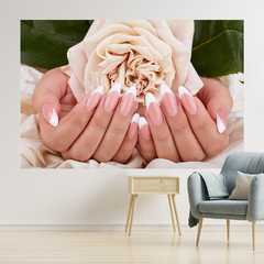 Imagem do Adesivo de Parede Salão de Beleza Manicure Pedicure Unhas Mãos Painel Sala - 0012pad