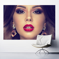 Adesivo de Parede Salão de Beleza Maquiagem Make Painel Sala - 0015pad - Allodi